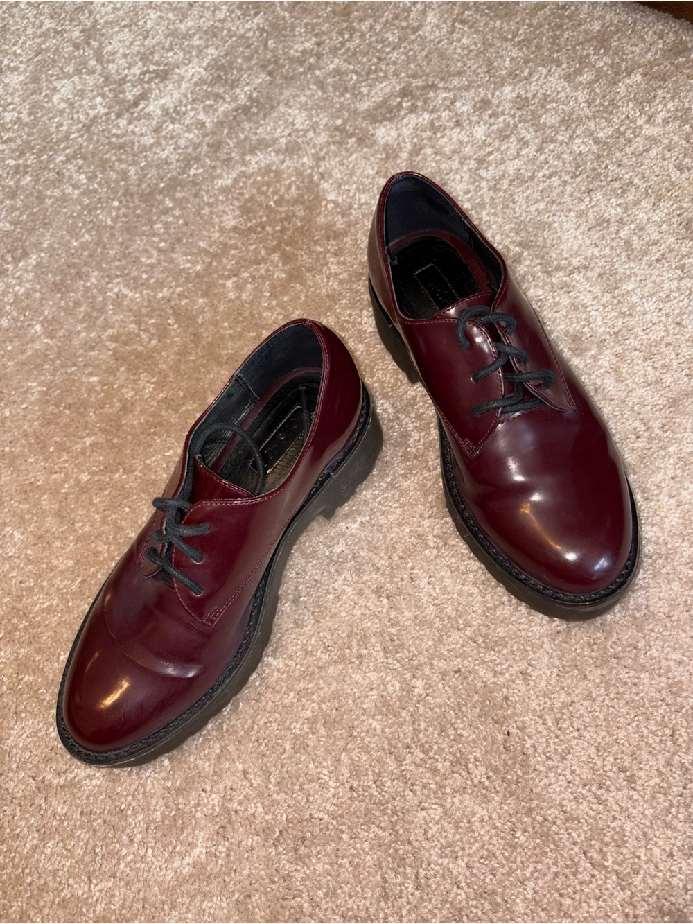 Burgundy Derby/Oxford Shoes